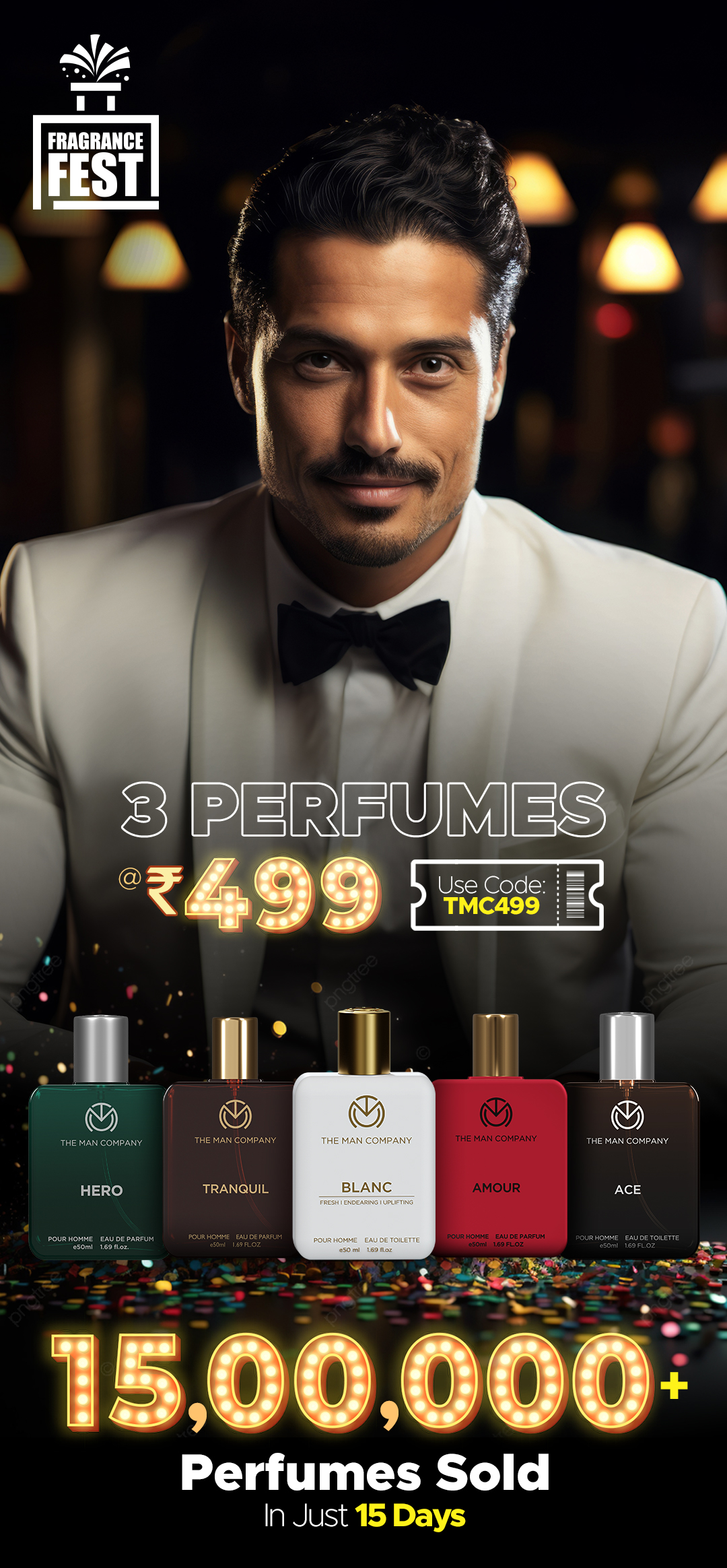 Pick any 3 Perfumes at Rs.499! Use Code: TMC499. Shop Now