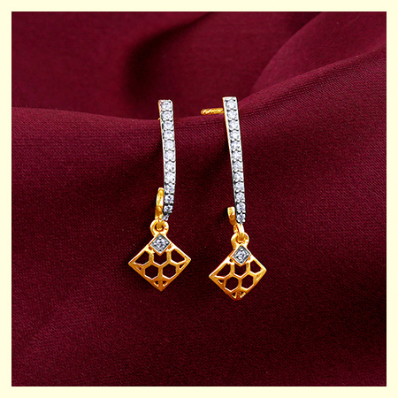 Gold Radiance Diamond Earrings