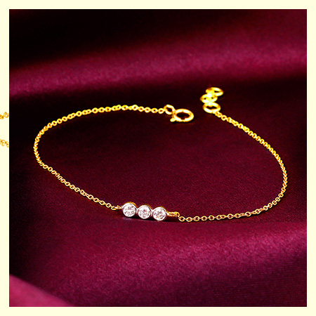 Gold Classic Glamour Diamond Bracelet