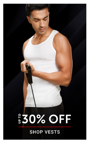 upto 30% off on vests